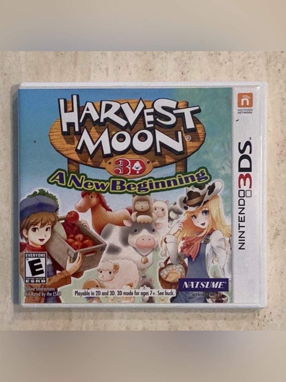 Harvest Moon 3D A New Beginning Nintendo 3DS Game CIB Tested Working
